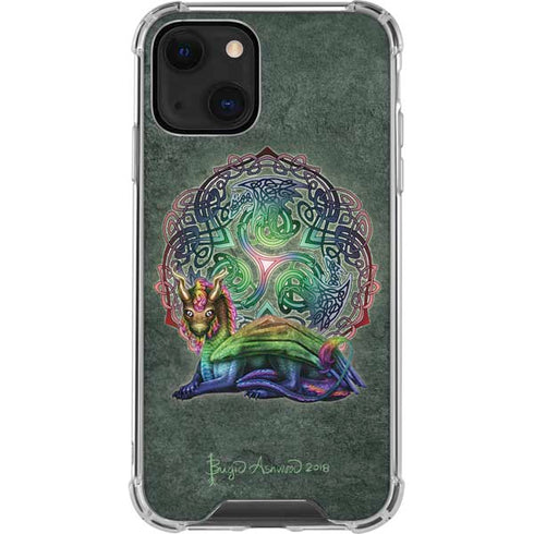 Brigid Ashwood Celtic Dragon iPhone 14 Clear Case